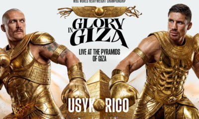 Oleksandr Usyk defends his unified heavyweight world titles against former kickboxing champion Rico Verhoeven on Saturday in Egypt Photo: Matchroom Boxing