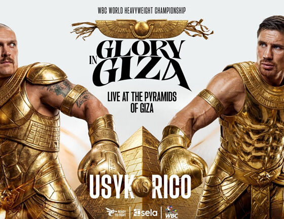Oleksandr Usyk defends his unified heavyweight world titles against former kickboxing champion Rico Verhoeven on Saturday in Egypt Photo: Matchroom Boxing