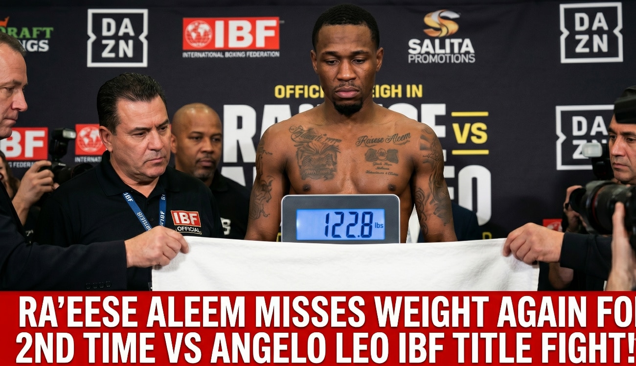 Image: Ra’eese Aleem Misses Weight Again, Leo Fight Scrapped