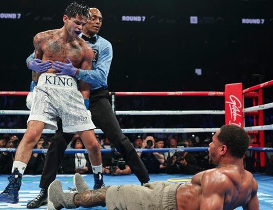 Garcia's victory over Haney was changed to a no decision. Photo: Golden Boy / Cris Esqueda