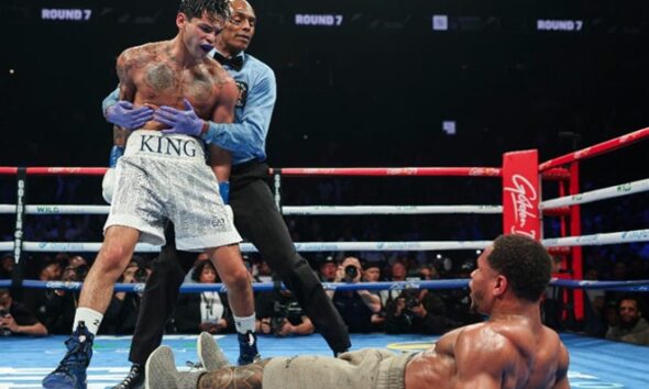 Garcia's victory over Haney was changed to a no decision. Photo: Golden Boy / Cris Esqueda