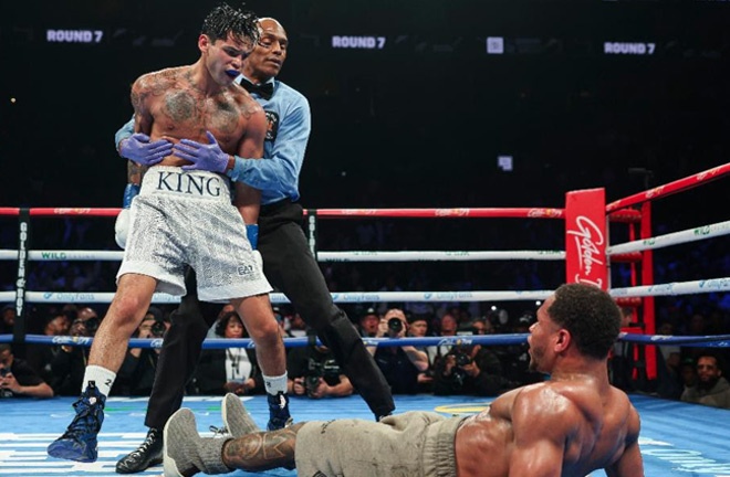 Garcia's victory over Haney was changed to a no decision. Photo: Golden Boy / Cris Esqueda