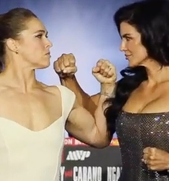 Ronda Rousey SIZES UP BIGGER Gina Carano, Who SMIRKS during INTENSE FACE OFF