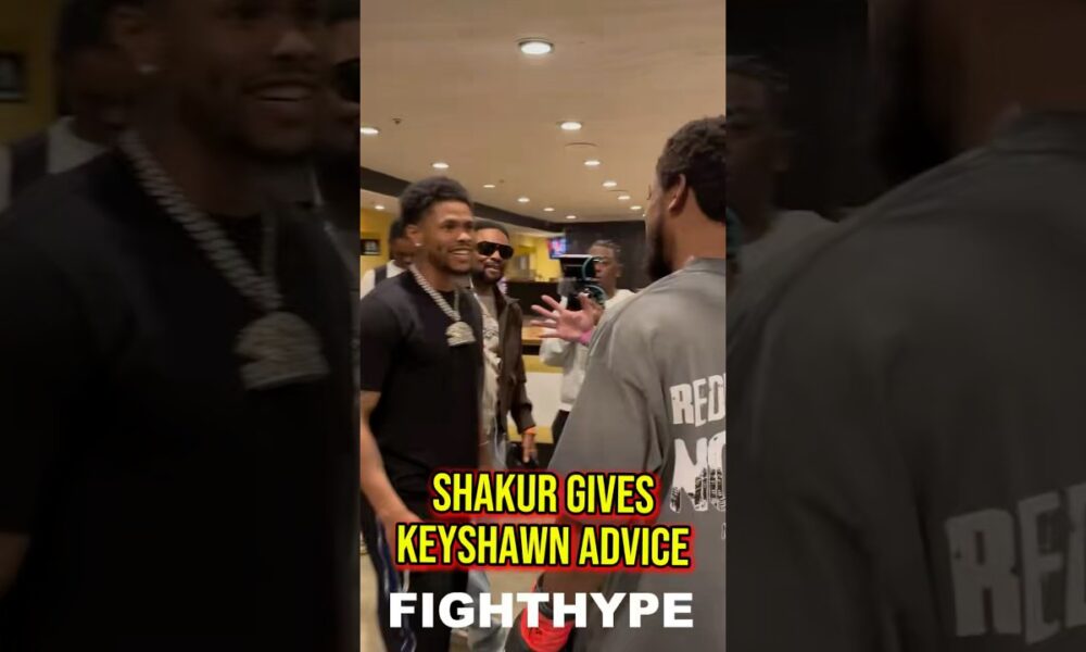 Shakur Stevenson Gives Keyshawn Davis Fight Advice
