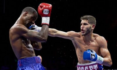 Terrel Williams and Prichard Colón exchange punches during their 2015 fight