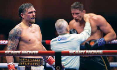 Usyk vs Verhoeven referee explains why he stopped the fight after the bell in 11th round