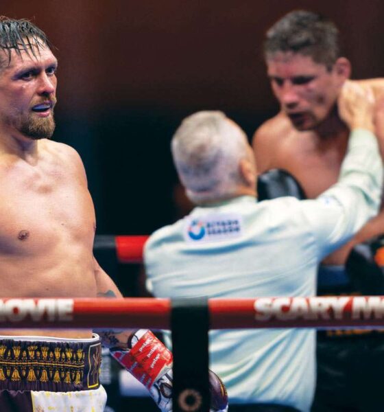 Usyk vs Verhoeven referee explains why he stopped the fight after the bell in 11th round