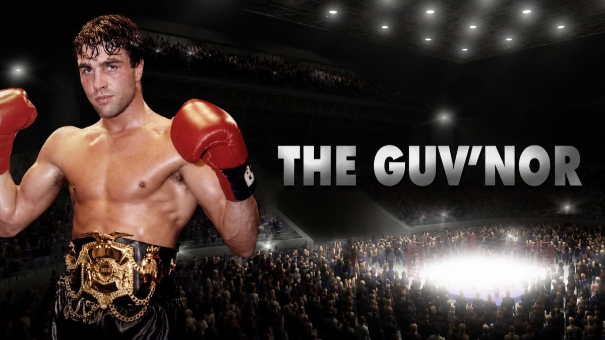 Shaun Cummins poses with championship belt during his boxing career as “The Guv’nor”.