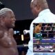 Luis Ortiz looks on after a surprise knockdown by 2-0 heavyweight Edward Millard in Team Boxing League