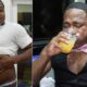 Adrien Broner during recent live streams showing his physical condition and drinking habits