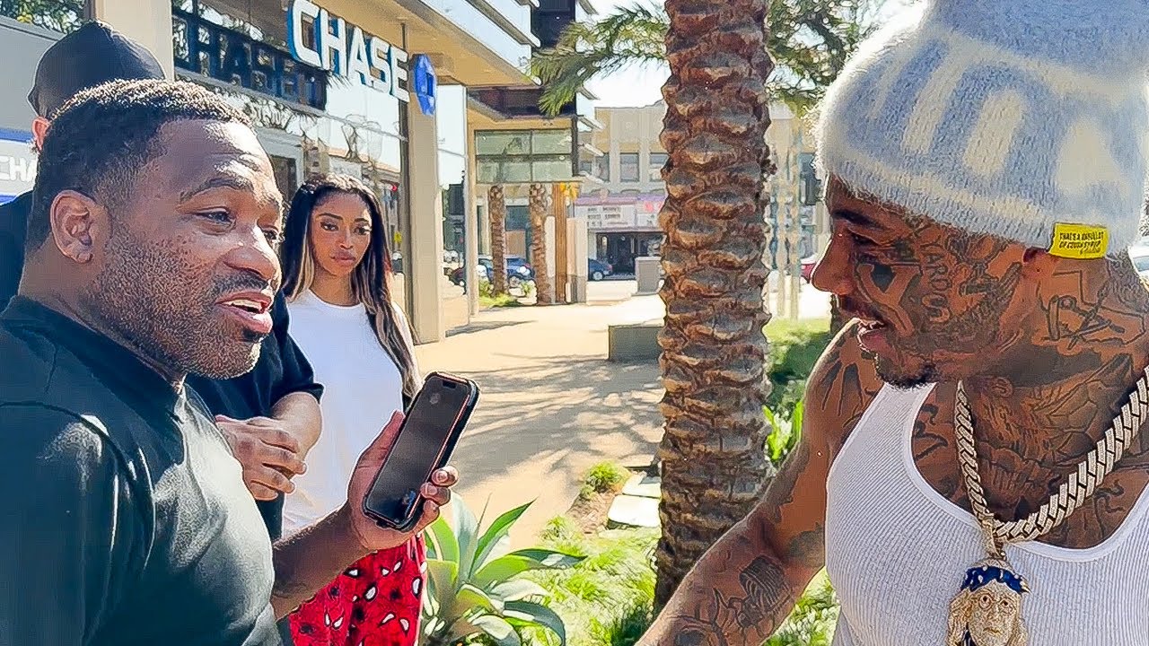 Blueface PULLS UP on Adrien Broner: “He Wants Some Liquor!”