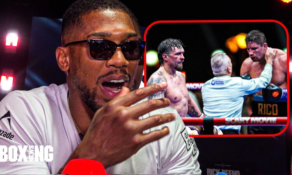 "COME ON! IF THAT HAD BEEN ME.." Anthony Joshua BRUTALLY HONEST On Campmate Usyk Win Over Verhoeven