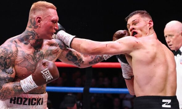 Billam-Smith had to weather Rozicki's early storm. Photo: Zuffa Boxing