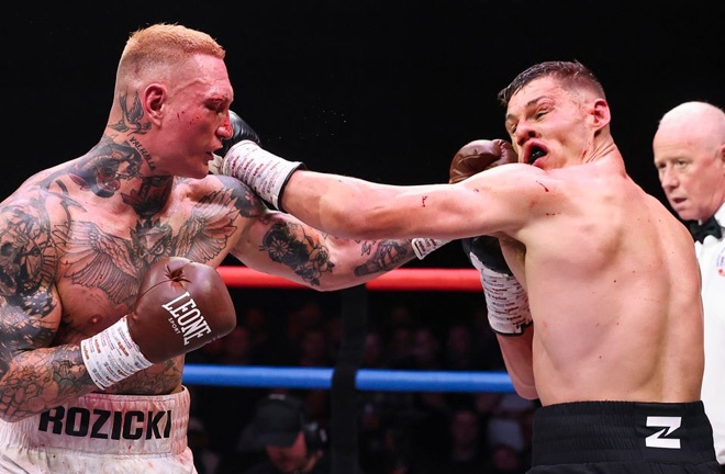 Billam-Smith had to weather Rozicki's early storm. Photo: Zuffa Boxing