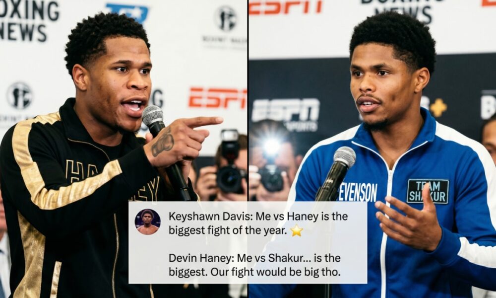 Image: Devin Haney Revives Shakur Stevenson Fight Talk With Response To Keyshawn Davis