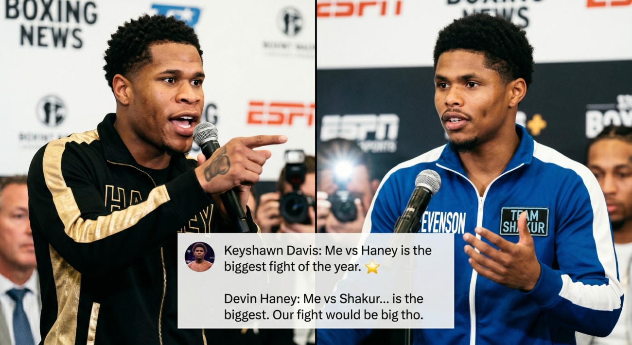 Image: Devin Haney Revives Shakur Stevenson Fight Talk With Response To Keyshawn Davis
