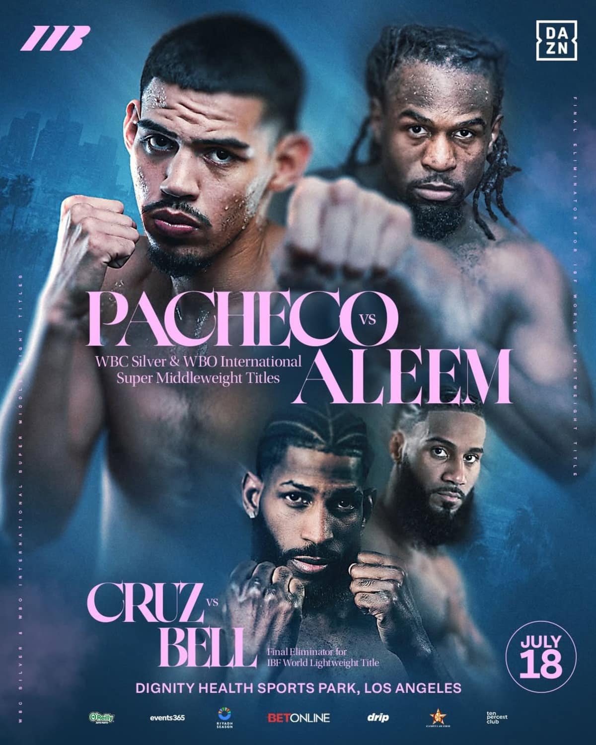Image: Diego Pacheco Vs. Immanuwel Aleem, Andy Cruz-Albert Bell Set For July 18 DAZN Card
