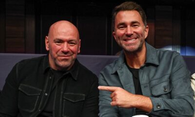 Eddie Hearn has denied that Dana White will promote the Tyson Fury-Anthony Joshua fight. Photo: Ed Mulholland/Matchroom