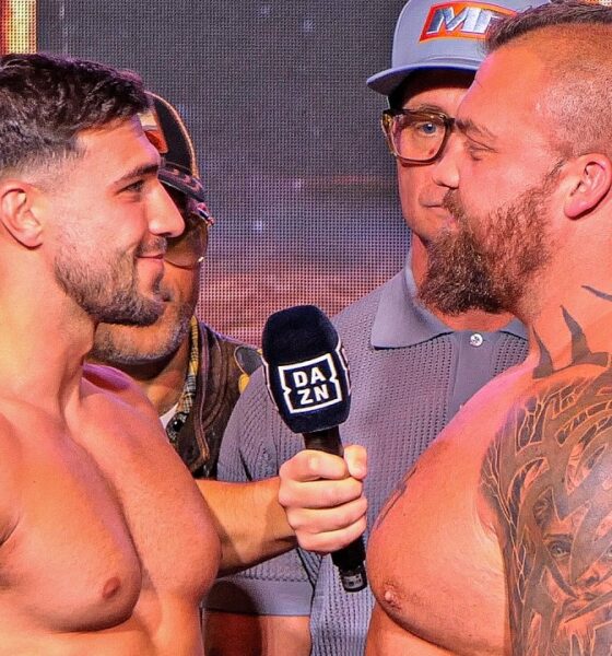 FACE OFF: Tommy Fury vs Eddie Hall • HEAD-TO-HEAD in Manchester | DAZN Boxing