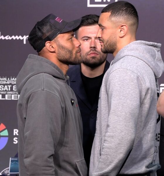 FACE OFF: Troy Williamson vs Callum Simpson 2• INTENSE HEAD-TO-HEAD in Manchester | DAZN Boxing