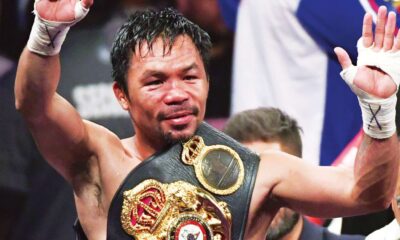 Former world champion says pulling out of fight against Manny Pacquiao was a ‘blessing’