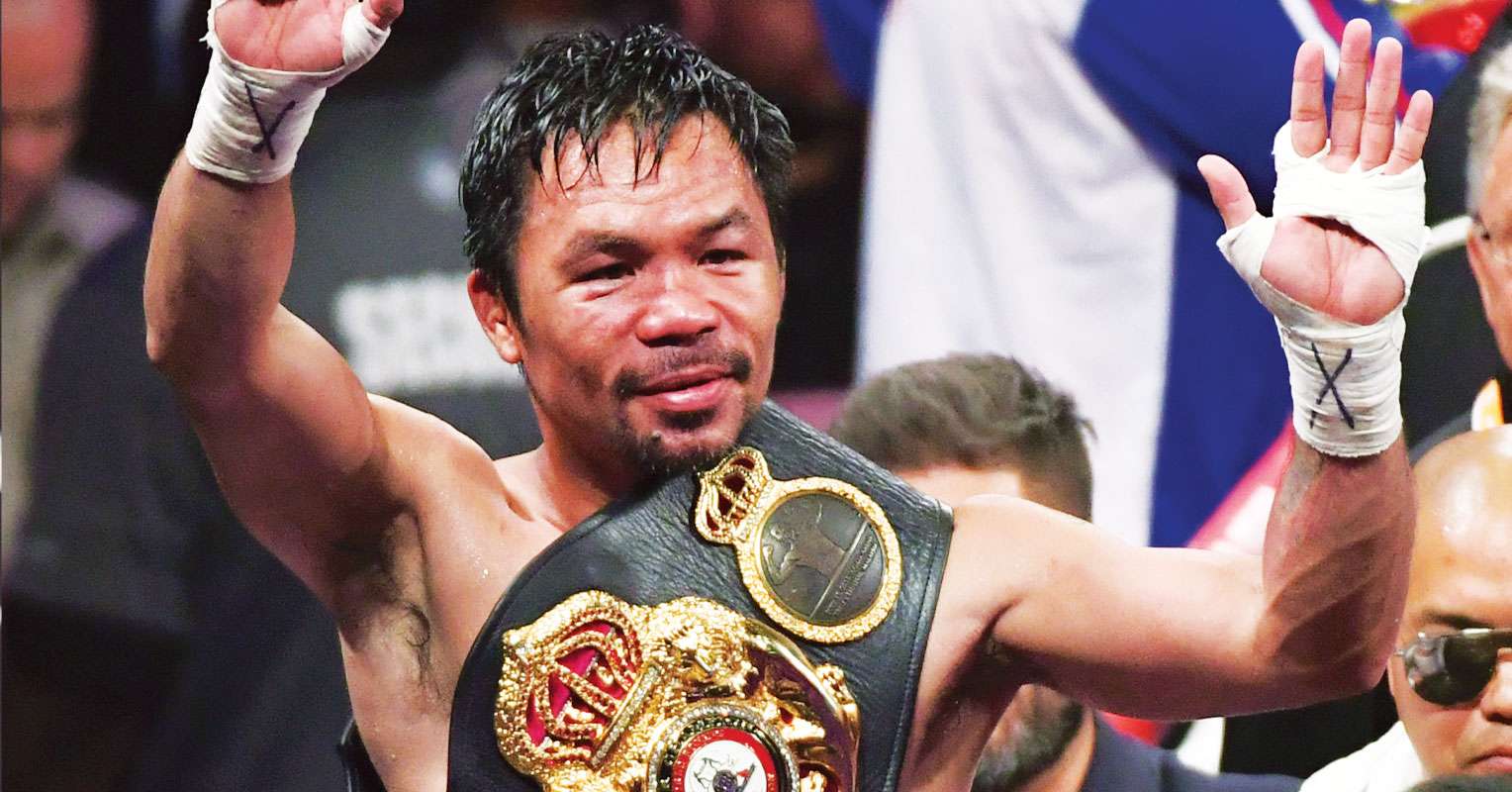 Former world champion says pulling out of fight against Manny Pacquiao was a ‘blessing’
