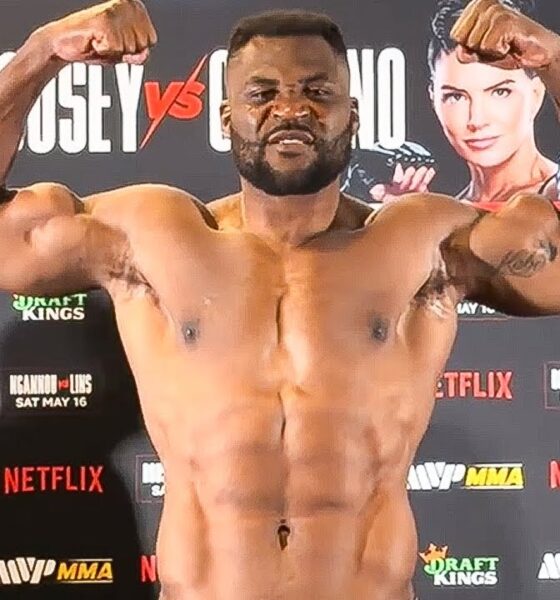 Francis Ngannou vs Philipe Lins WEIGH-IN