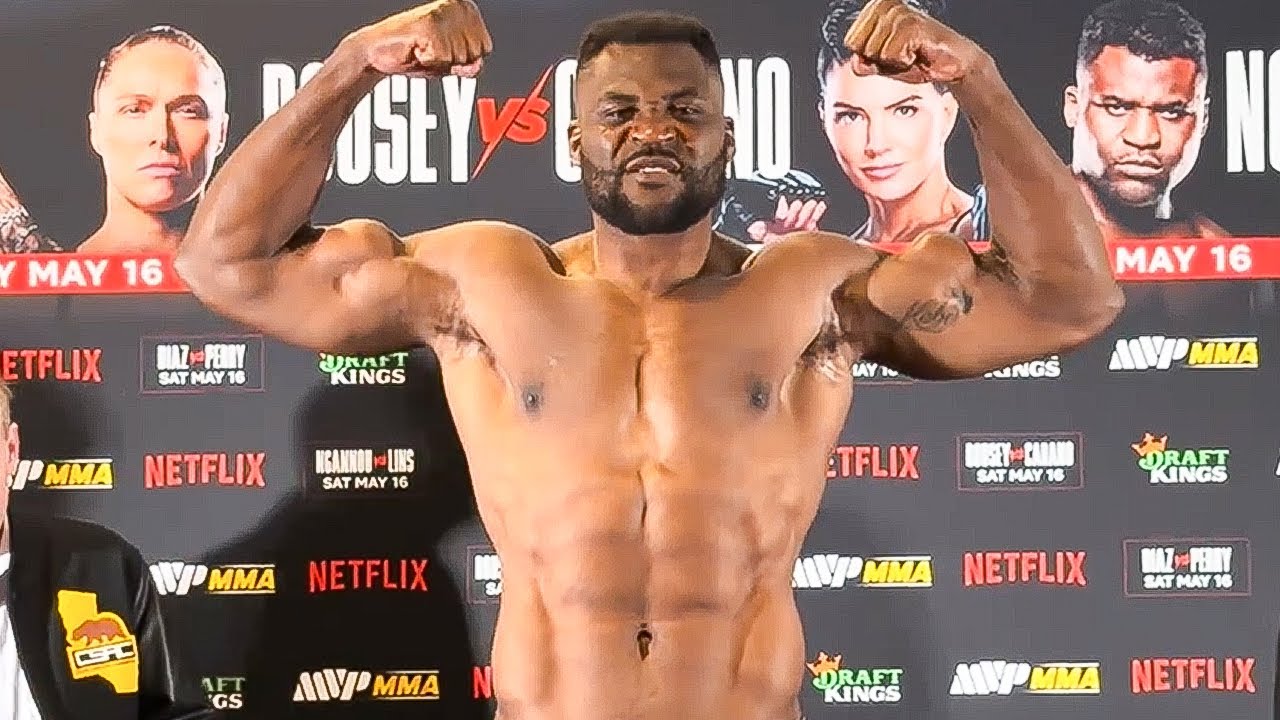 Francis Ngannou vs Philipe Lins WEIGH-IN