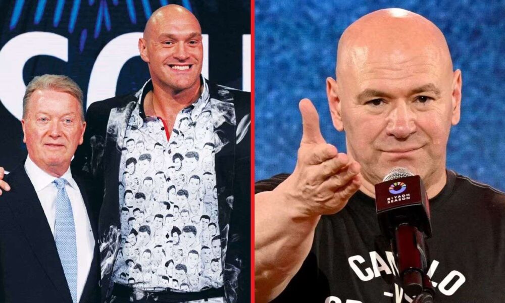Frank Warren reacts after Tyson Fury teases ‘big announcement’ with Dana White