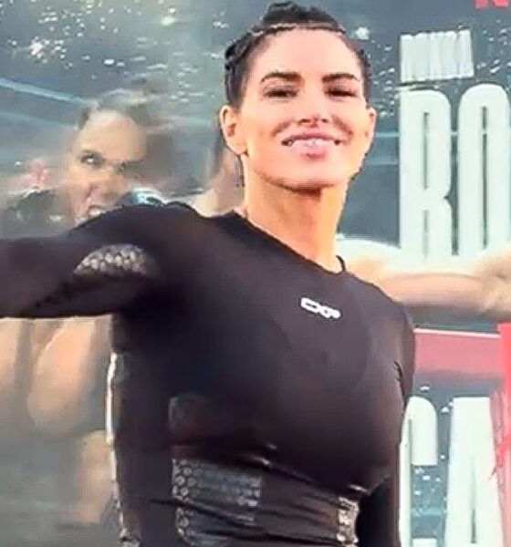 Gina Carano OPEN WORKOUT vs Ronda Rousey — STUNS Crowd at Venice Beach