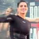 Gina Carano OPEN WORKOUT vs Ronda Rousey — STUNS Crowd at Venice Beach