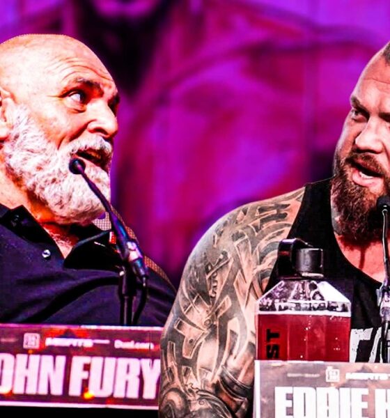 "HEADBUTTING MIDGETS!" - John Fury and Eddie Hall Go Back And Forth At Final Presser For Tommy Fight