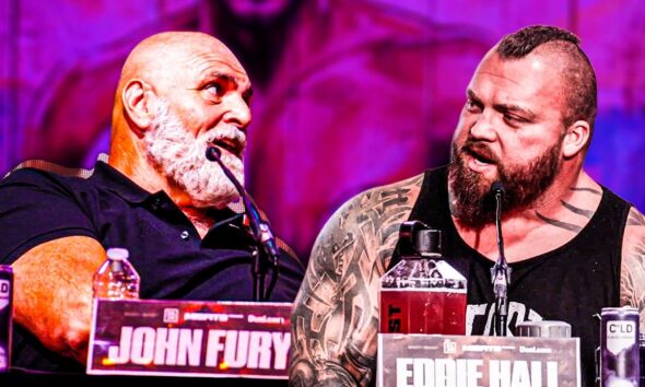 "HEADBUTTING MIDGETS!" - John Fury and Eddie Hall Go Back And Forth At Final Presser For Tommy Fight
