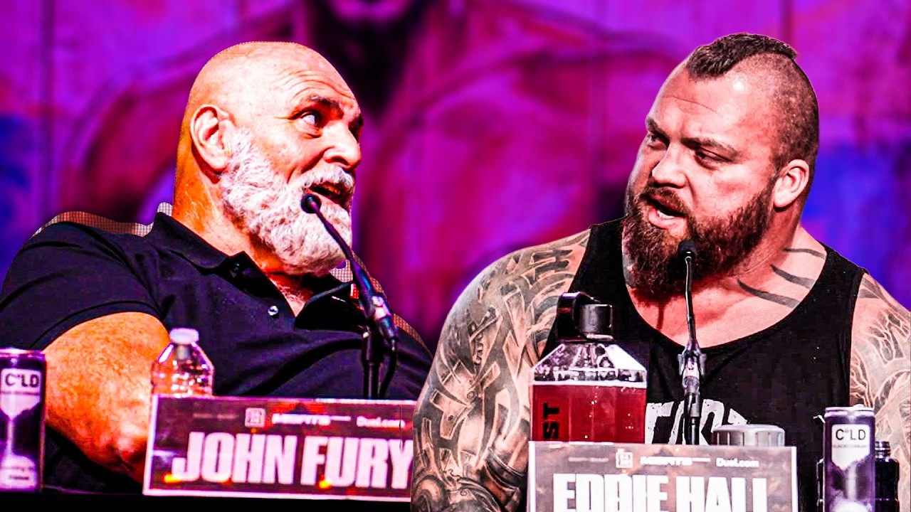 "HEADBUTTING MIDGETS!" - John Fury and Eddie Hall Go Back And Forth At Final Presser For Tommy Fight