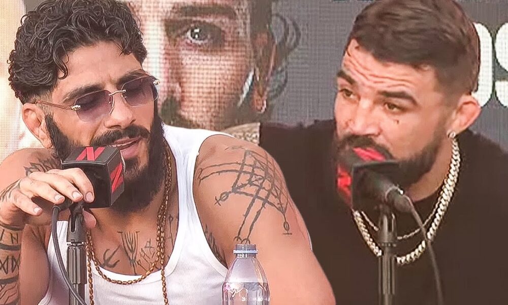 HEATED ARGUMENT ERUPTS at Rousey vs Carano Press Conference — Mike Perry GOES AT IT with Namo Fazil