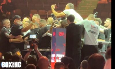 JOHN FURY GOES BERSERK AND HAS TO BE RESTRAINED BY SECURITY AFTER TOMMY WIN OVER EDDIE HALL