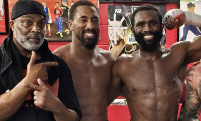 Ennis sparring with Andrade. Photo: YSM Sports Media