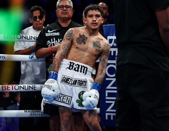 Jesse Rodriguez stopped the fight in the third round. Photo source: Match hall