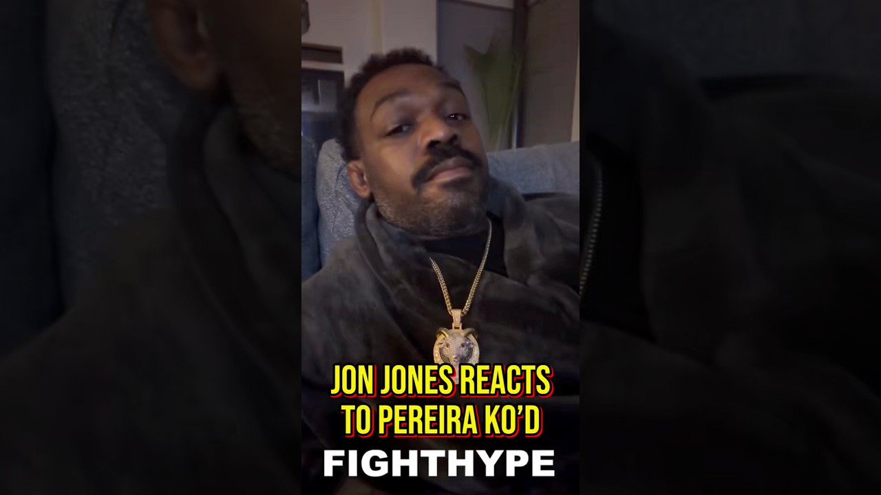 Jon Jones REACTS to Alex Pereira KNOCKED OUT by Ciryl Gane 👀
