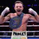 Padley defends his European super featherweight title. Photo: Mark Robinson Matchroom Boxing