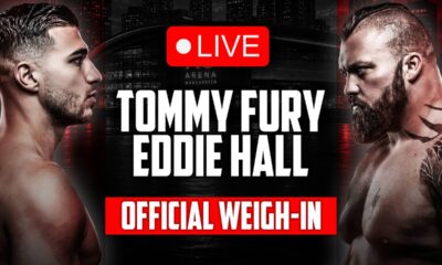 LIVE 🥊  Tommy Fury vs. Eddie Hall • OFFICIAL WEIGH IN | DAZN Boxing