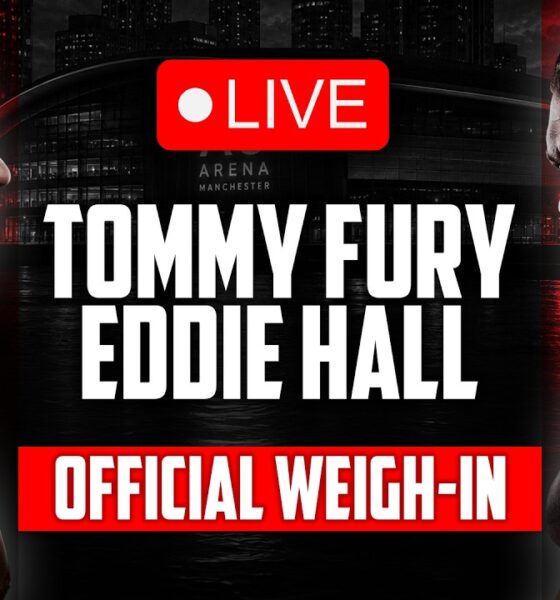 LIVE 🥊  Tommy Fury vs. Eddie Hall • OFFICIAL WEIGH IN | DAZN Boxing