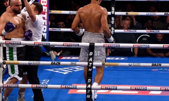 Image: Leo Atang Stops Fouad Shaili In Opening Round To Stay Unbeaten