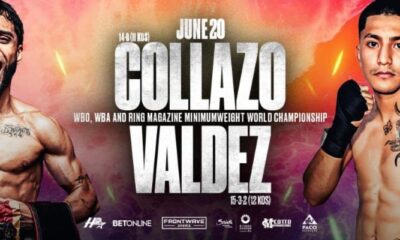 Image: Neider Valdez steps in to challenge Oscar Collazo after Canoy exits