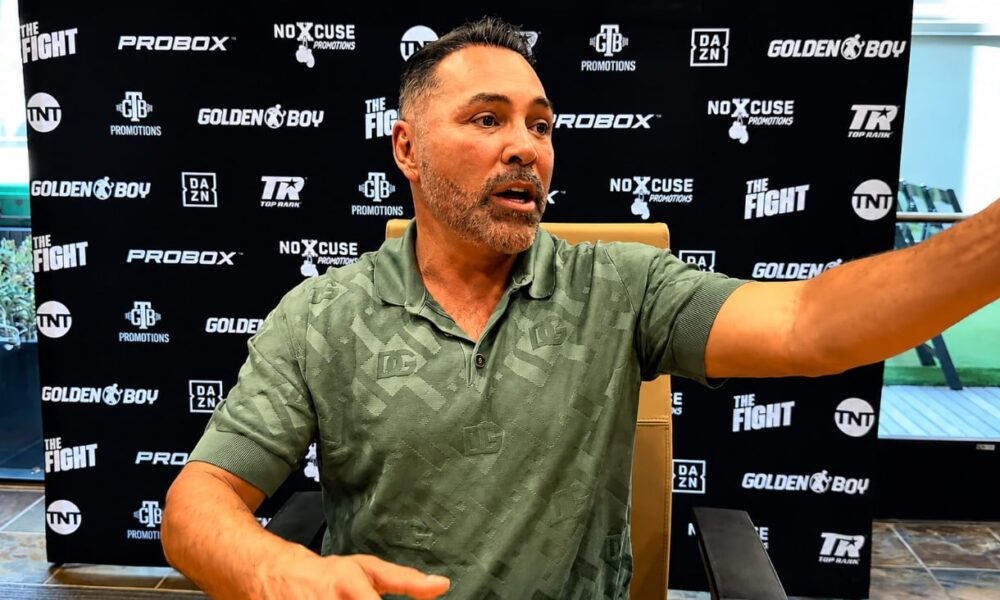 Image: Oscar De La Hoya says he's ready to work with Dana White to make Ryan Garcia vs. Conor Benn happen