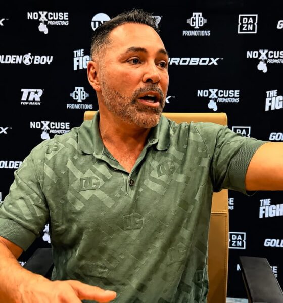 Image: Oscar De La Hoya says he's ready to work with Dana White to make Ryan Garcia vs. Conor Benn happen