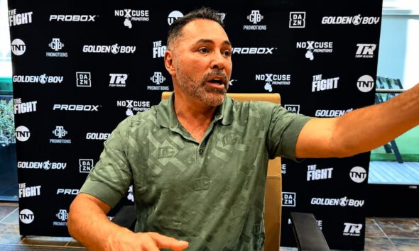 Image: Oscar De La Hoya says he's ready to work with Dana White to make Ryan Garcia vs. Conor Benn happen