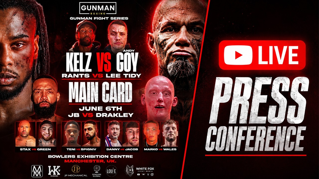 Rants vs. Lee Tidy | Kelz vs. Veteran Andy Goy & more • FINAL PRESS CONFERENCE | GunMan Boxing
