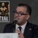 Gustavo Olivieri speaks as Floyd Schofield and Gervonta Davis are shown in an inset image amid a WBO response to deleted social media claims