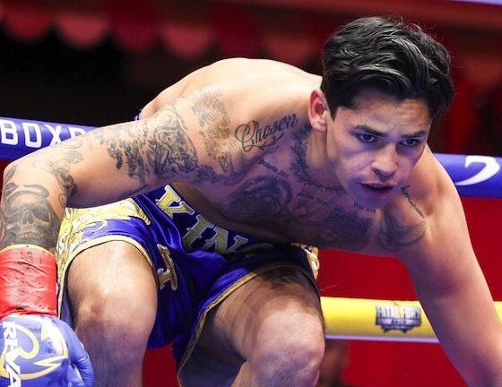 Garcia was beaten by Romero in May in Times Square. Photo: Geoffrey Knott/Matchroom Boxing